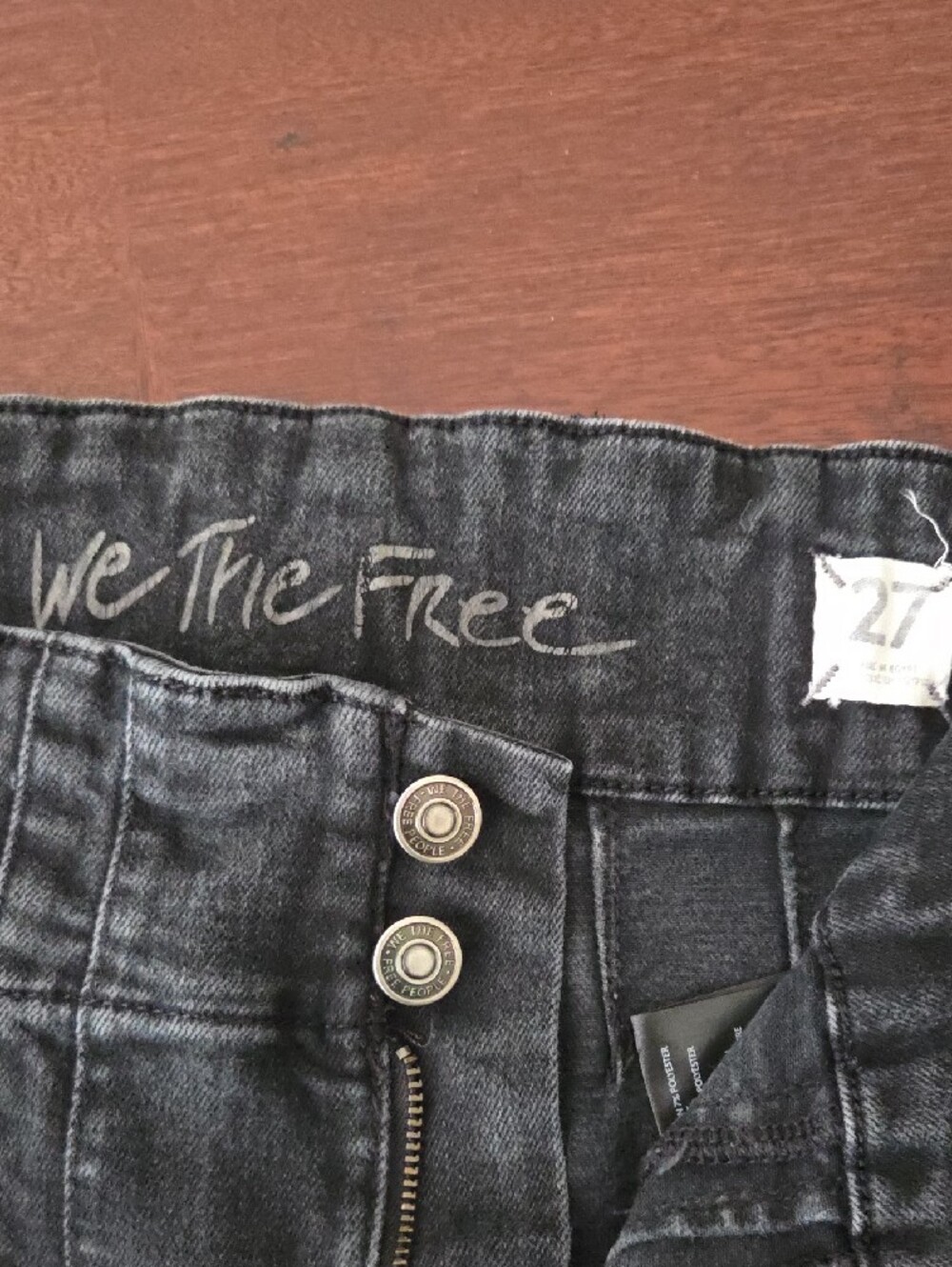 Free People Black High-Rise Waist Jeggings - Picture 2 of 6